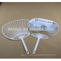 Manufactuer paper plastic hand fan for promotional